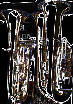 Neon-Tuba - Arno Schmitt (Raumsituation (c)fotolia.de, (c)artfolio.de)