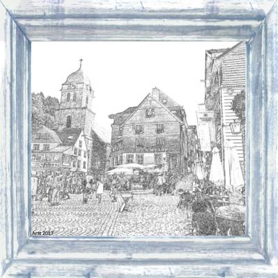 Monschau - Am Markt - Arno Schmitt (Raumsituation (c)fotolia.de, (c)artfolio.de)