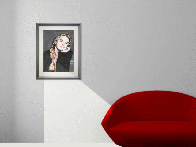 Porträt Yvonne Catterfeld.. - André Hein (Room setting (c)fotolia.de, (c)artfolio.de)