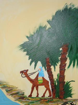 Emil ein Kamel an der Oase - Yvonne Schmied - Array auf Array - Array - Array Emil ein Kamel an der Oase - Yvonne Schmied - Array auf Array - Array - Array