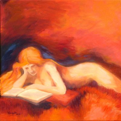 liegender Akt in Rot- - ingrid wenz-gahler - Array auf Array - Array - Array liegender Akt in Rot- - ingrid wenz-gahler - Array auf Array - Array - Array