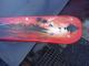 Art object - palmenlandschaft in rot auf snowboard