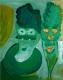 Art object - Kiwi-woman and banana-men