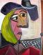 Art object - Portrait mit blonden Haaren