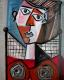 Art object - Portrait mit Stuhl