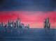 Art object - Skyline bei Nacht