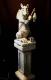 Art object - Sitzende Drache mit Angelstock