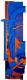 Art object - Relief blau