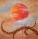 Art object - Red Moon II