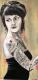 Kunstwerk - Pinup mit Tattoos