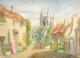 Devon Village (1993) -Ronald Kötteritzsch- - Ronald Kötteritzsch - Aquarell auf Papier - Sonstiges - Devon Village (1993) -Ronald Kötteritzsch- - Ronald Kötteritzsch - Aquarell auf Papier - Sonstiges -