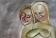 Art object - verliebte Schwestern 1999 -Anne Worbes-
