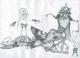 Art object - schlummernde Elfe   2001  -Anne Worbes-