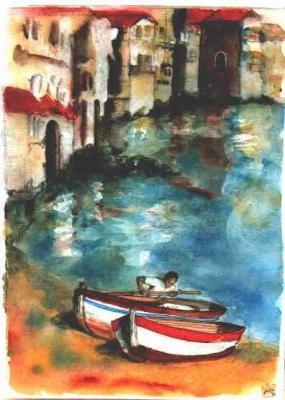 Italien. Küste mit Booten (2002) Helmut Herzog - Helmut Herzog - Array auf Array - Array - Italien. Küste mit Booten (2002) Helmut Herzog - Helmut Herzog - Array auf Array - Array -