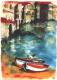 Italien. KÃ¼ste mit Booten (2002) Helmut Herzog - Helmut Herzog - Watercolour auf Paper - Other-Coast - 