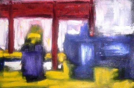 Chinese vor dem Kiosk mit dem Hund - Irina Balandina - Array auf - Array - Chinese vor dem Kiosk mit dem Hund - Irina Balandina - Array auf - Array -