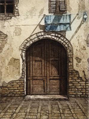 Tür mit blauem Tuch (1998) - Manfred Manfred Hönig - auf - Array - Tür mit blauem Tuch (1998) - Manfred Manfred Hönig - auf - Array -