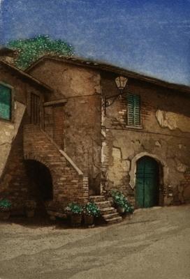 Toskanischer Hof (1997) - Manfred Manfred Hönig - auf - Array - Toskanischer Hof (1997) - Manfred Manfred Hönig - auf - Array -