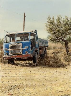 Blue Fiattruck (2001) - Manfred Manfred Hönig - Array auf Array - Array - Blue Fiattruck (2001) - Manfred Manfred Hönig - Array auf Array - Array -