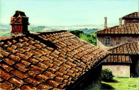 Toskanische Dächer (2000) - Manfred Manfred Hönig - Array auf Array - Array - Toskanische Dächer (2000) - Manfred Manfred Hönig - Array auf Array - Array -