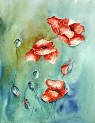 3 Mohnblüten (2006) - Isabel Bär - Array auf Array - Array - 3 Mohnblüten (2006) - Isabel Bär - Array auf Array - Array -