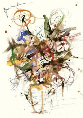 Der Strauß in Wind - D.Wilms - auf Array - Array - Der Strauß in Wind - D.Wilms - auf Array - Array -