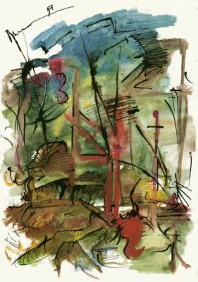 Die Bäume, die Säulen und die Kreuze - D.Wilms - auf Array - Array - Die Bäume, die Säulen und die Kreuze - D.Wilms - auf Array - Array -