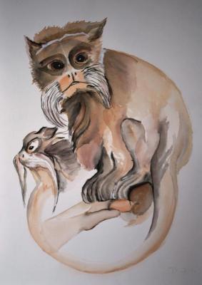 Kaiserschnurrbarttamarin (November 2008) - MaRhon - Array auf Array - Array - Kaiserschnurrbarttamarin (November 2008) - MaRhon - Array auf Array - Array -