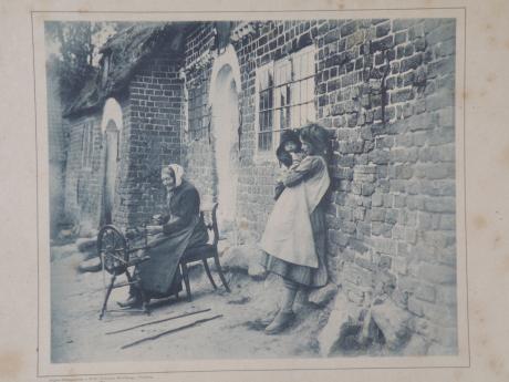 Vor einem Friesischem Hause - Wolfgang Thomsen - auf - Array - Vor einem Friesischem Hause - Wolfgang Thomsen - auf - Array -