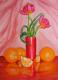 Kunstwerk - Tulpen und Orangen