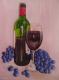 Kunstwerk - Wein und Weintrauben