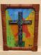 Kunstwerk - R. MOTTER Titel: MODERNES KRUZIFIX, Karton, Acryl