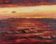 Kunstwerk - Rotes Abendmeer