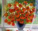 Kunstwerk - ---Poppies Bouquet in the Window