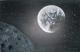 Art object - blick mond auf erde