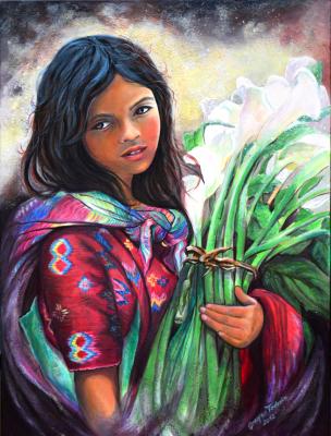 Die Blumenverkäuferin - Grazyna Federico - Array auf Array - Array - Array Die Blumenverkäuferin - Grazyna Federico - Array auf Array - Array - Array