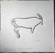 Art object - Ibex Holzschnitt