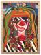 Kunstwerk - Grinsender Clown (Acryl on Canvas; 36x48)