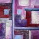 Kunstwerk - Violett Quadrat  Modern Art Nr. 230