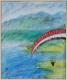 Kunstwerk - Gleitschirmflieger Ã¼ber dem Lac de St. Croix