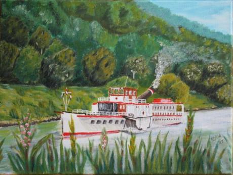 Raddampfer auf der Weser - Kristina Thome - Array auf Array - Array - Array Raddampfer auf der Weser - Kristina Thome - Array auf Array - Array - Array