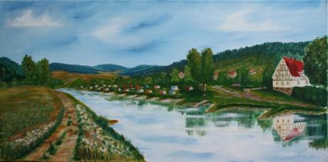 Weser bei Gieselwerder - Kristina Thome - Array auf Array - Array - Array Weser bei Gieselwerder - Kristina Thome - Array auf Array - Array - Array