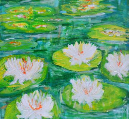 Weiße Seerosen - Silvia Kafka - Array auf Array - Array - Array Weiße Seerosen - Silvia Kafka - Array auf Array - Array - Array