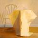 Kunstwerk - Yellow pedestal table