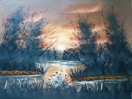 Abendstimmung - Karola Machnicka - Array auf Array - Array - Array Abendstimmung - Karola Machnicka - Array auf Array - Array - Array