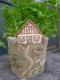 Art object - BlumenÃ¼bertopf mit Haus und Pferd
