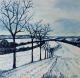 Kunstwerk - Winterlandschaft---