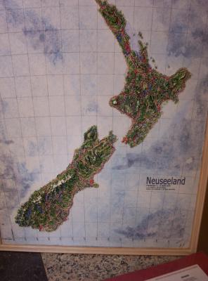 ---Geografisches Reliefbild-Unikat \ Neuseeland - Ottmar Gebhardt - Array auf - Array - ---Geografisches Reliefbild-Unikat \ Neuseeland - Ottmar Gebhardt - Array auf - Array -