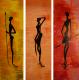 Art object - Afrikanische Schatten (Tripitychon)